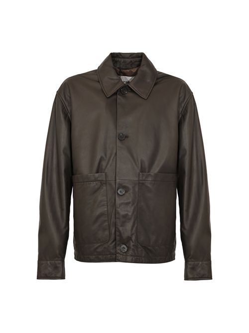 Giacca in pelle AMARANTO | B6AB0074ABU 69M